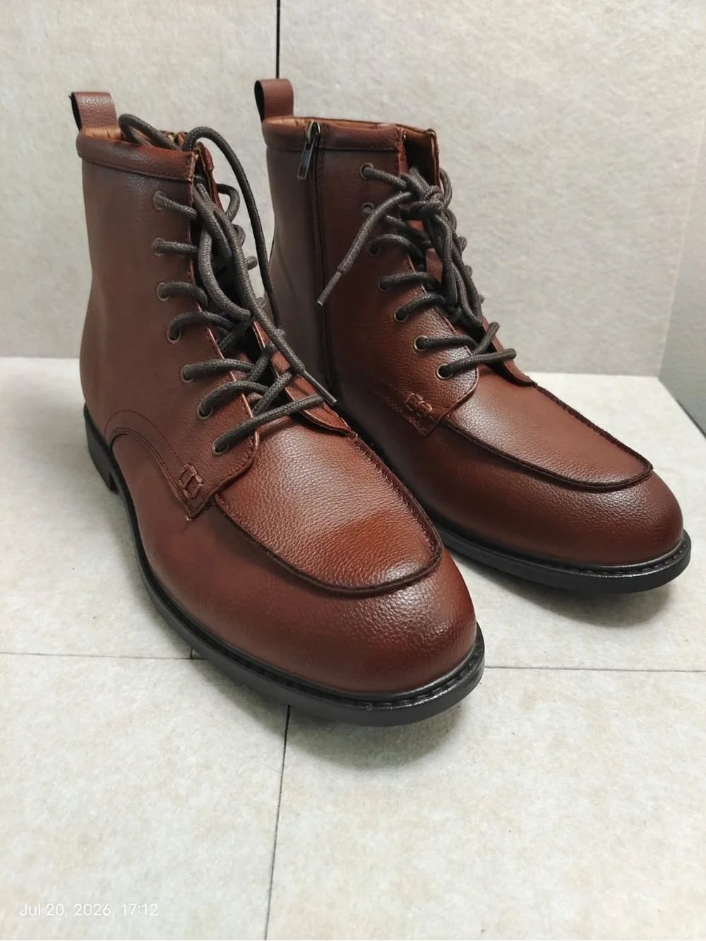 NWB ALDO Knighton Boot Men's Size 13 Color Tan Synthetic upper and lining